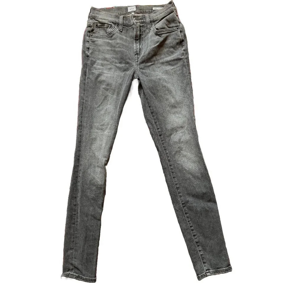 Edwin Jeans Candice 10” high rise skinny Grey Rinse denim jeans size 25